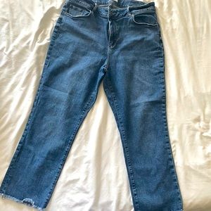 Loft Outlet Curvy straight ankle jeans